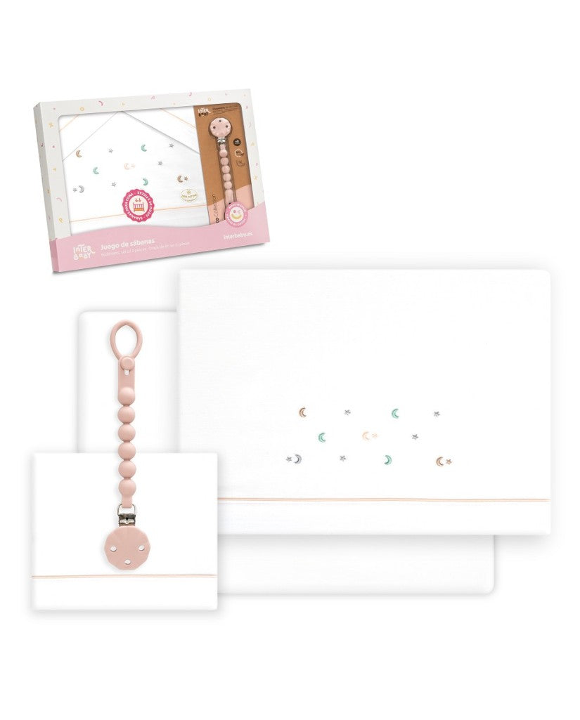 Tríptico Cuna Estrella Luna Multicolor y Broche