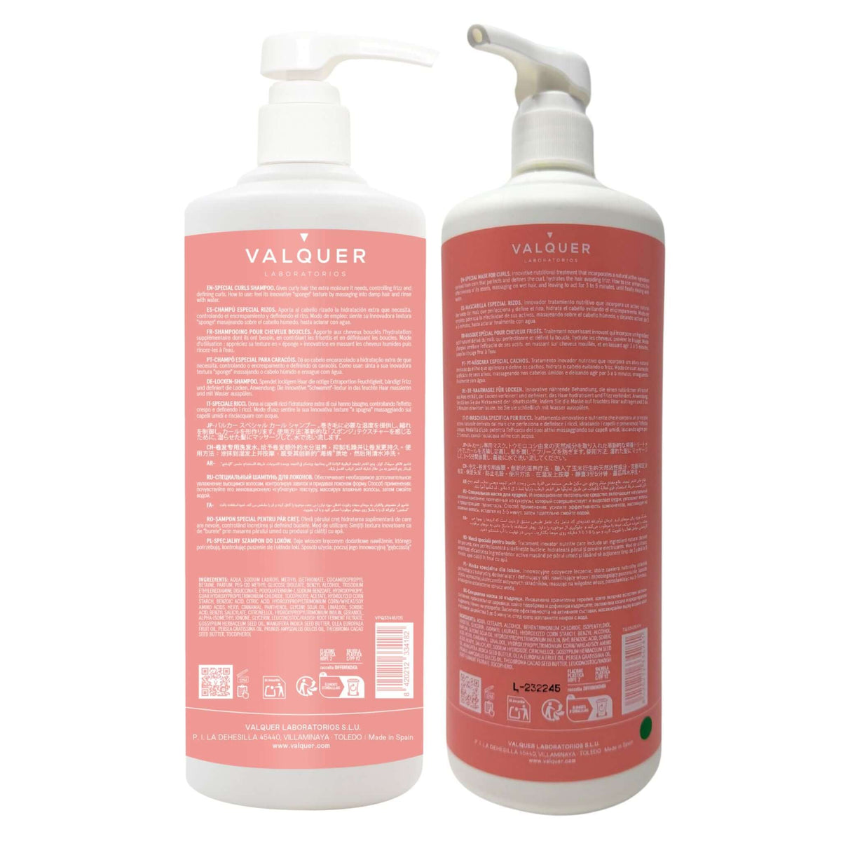 Pack Método Curly - Champú y Mascarilla - 1975  ml Valquer®