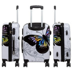 Maletas Rígidas Mariposa Tribal 3 Piezas 360° LOOFTYS