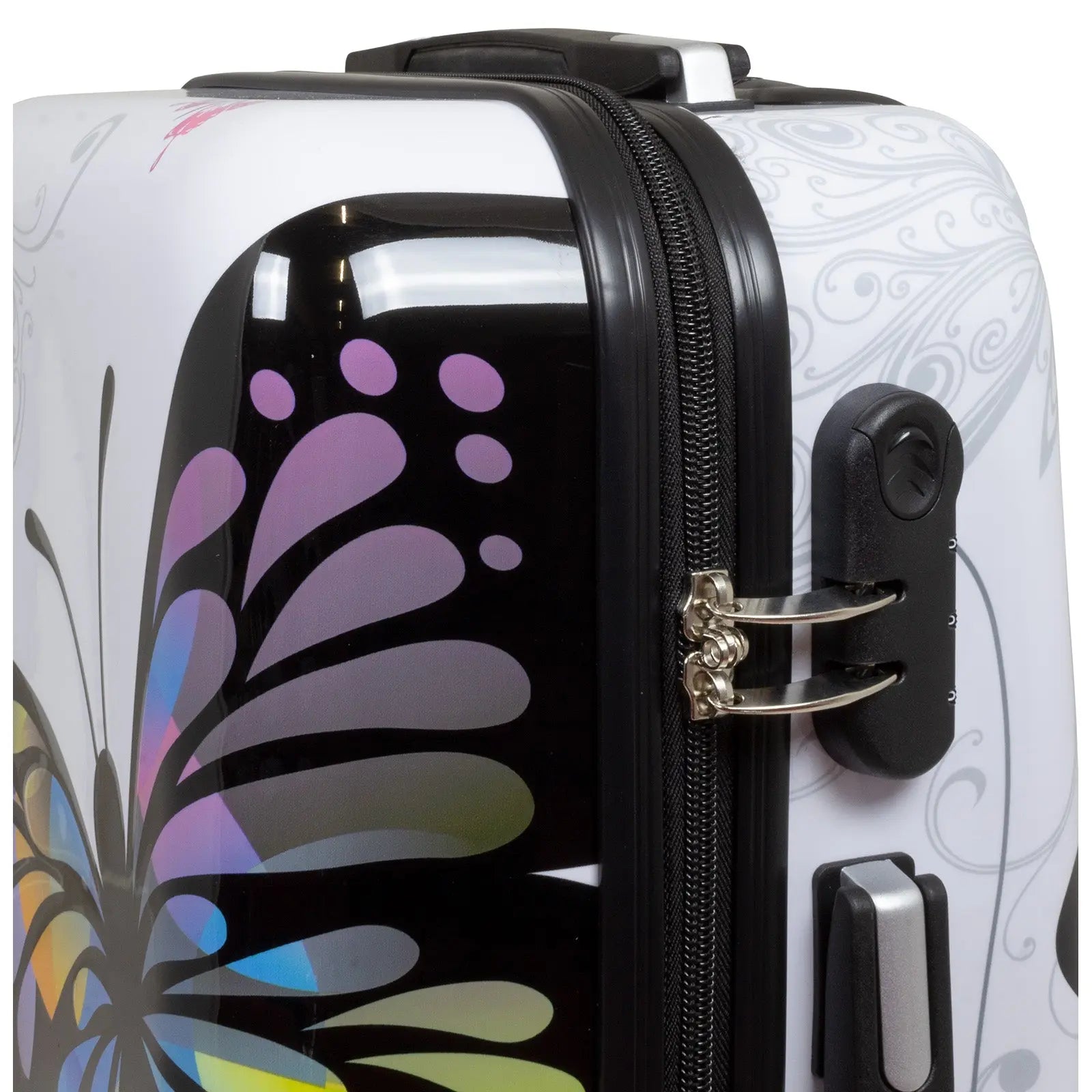 Maletas Rígidas Mariposa Tribal 3 Piezas 360° LOOFTYS