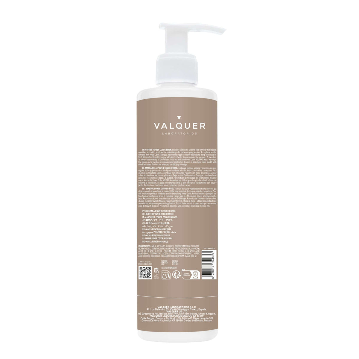 Pack Power Color Cobre - Champú y Mascarilla - 675 ml Valquer®