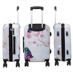 Juego de 3 Maletas Rígidas Butterfly Beige 360° ABS & Policarbonato LOOFTYS