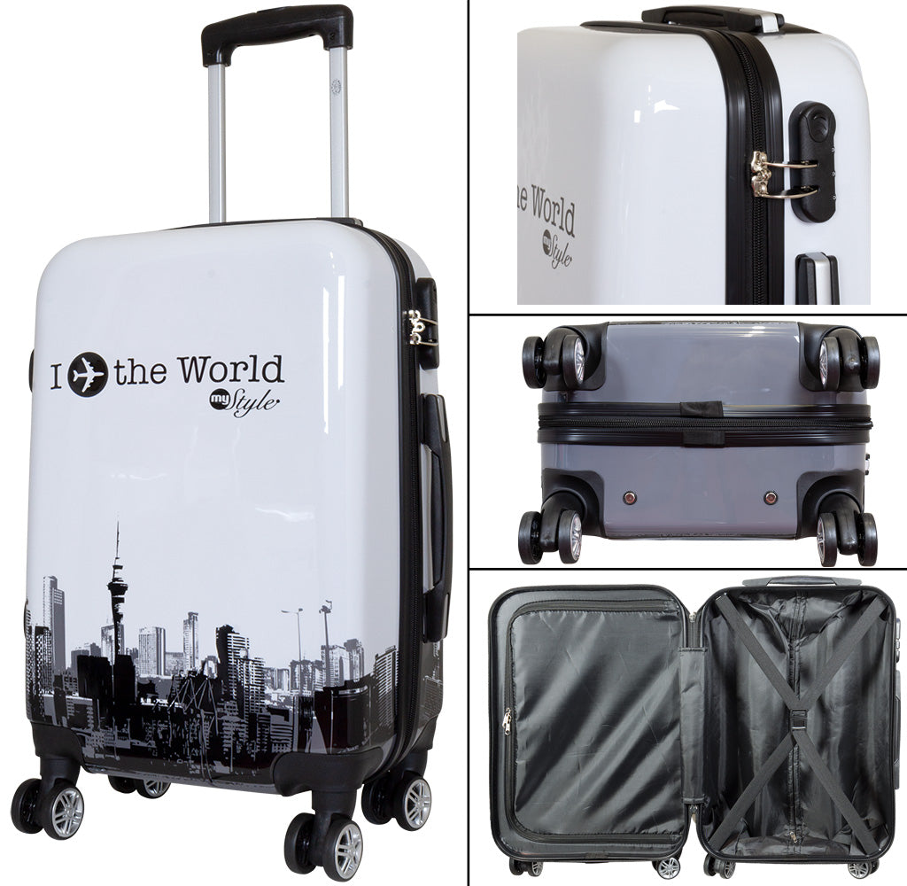 Juego de 3 Maletas Rígidas Travel World Skyline 360° ABS & Policarbonato LOOFTYS