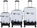 Juego de 3 Maletas Rígidas Travel World Skyline 360° ABS & Policarbonato LOOFTYS