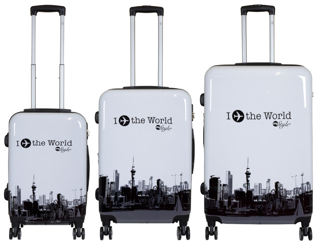 Juego de 3 Maletas Rígidas Travel World Skyline 360° ABS & Policarbonato LOOFTYS