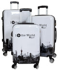 Juego de 3 Maletas Rígidas Travel World Skyline 360° ABS & Policarbonato LOOFTYS