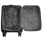 Juego de 3 Maletas Nylon Maribor Negro Ligero y Resistente LOOFTYS