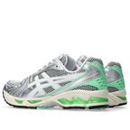 Asics Gel-Kayano 14 Silver Lime detalle talon GEL