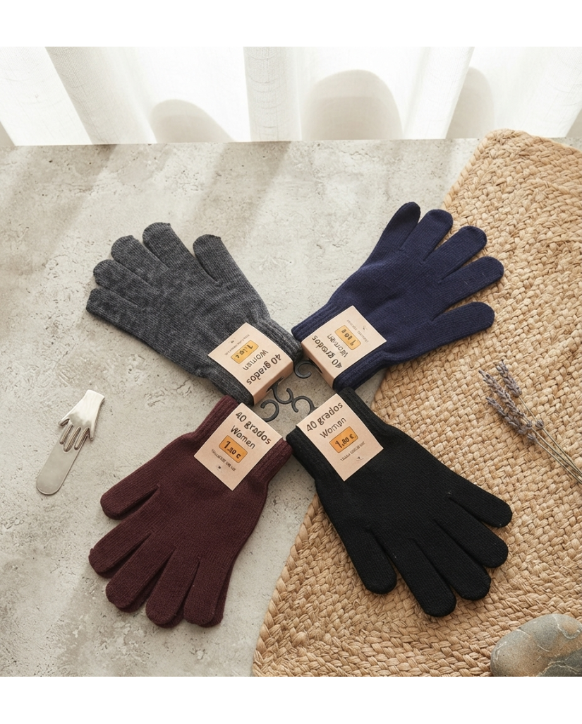 Guantes Mujer Lisos