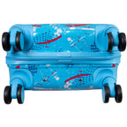Juego de 3 Maletas Rígidas Pescara Graffiti Azul Claro LOOFTYS
