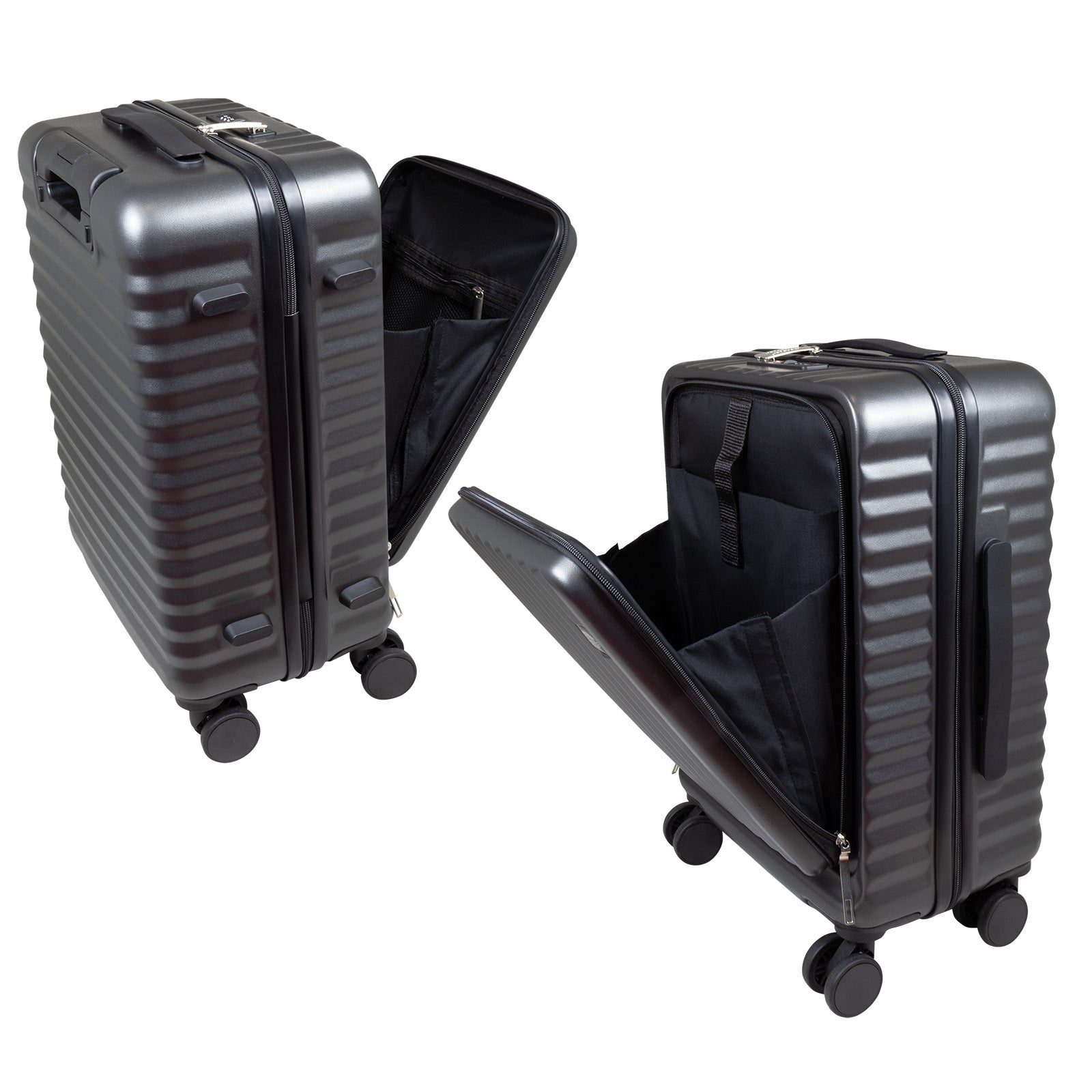 Trolley Cabina Business 55 cm Portátil Antracita LOOFTYS