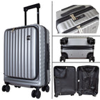 Trolley Cabina Business 55 cm Portátil Plata LOOFTYS
