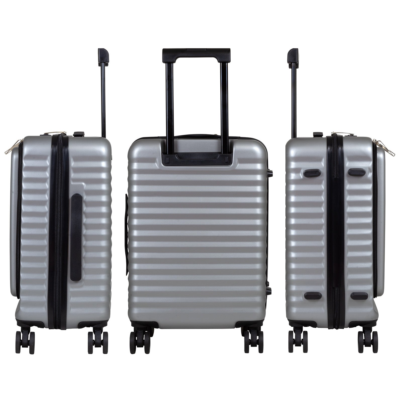Trolley Cabina Business 55 cm Portátil Plata LOOFTYS