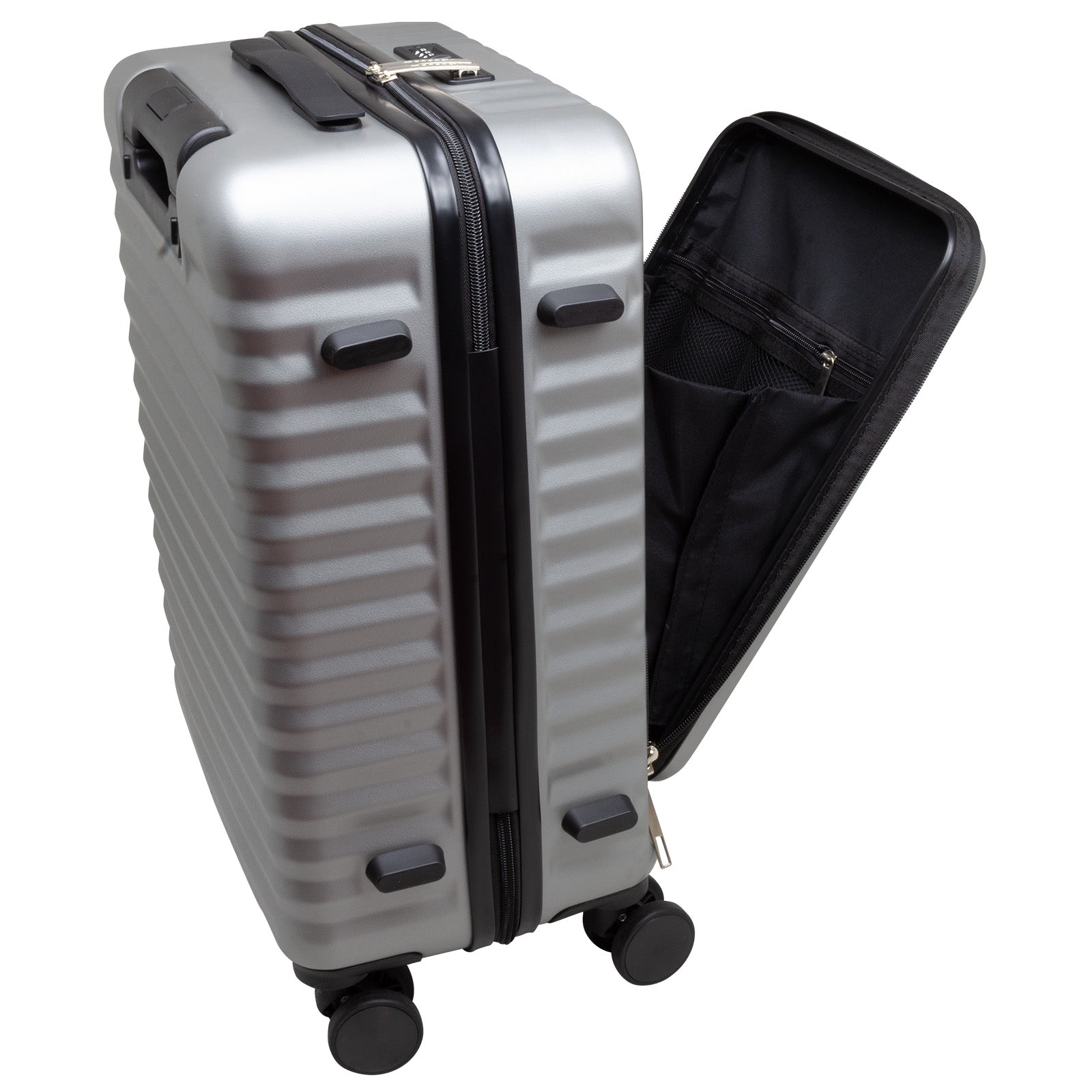 Trolley Cabina Business 55 cm Portátil Plata LOOFTYS
