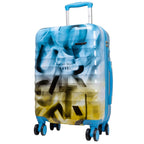 Juego de 3 Maletas Rígidas Verona Graffiti Azul y Marrón LOOFTYS
