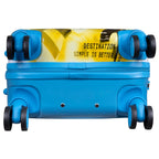 Juego de 3 Maletas Rígidas Verona Graffiti Azul y Marrón LOOFTYS
