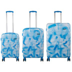 Juego de 3 Maletas Rígidas Verona Graffiti Azul y Blanco LOOFTYS