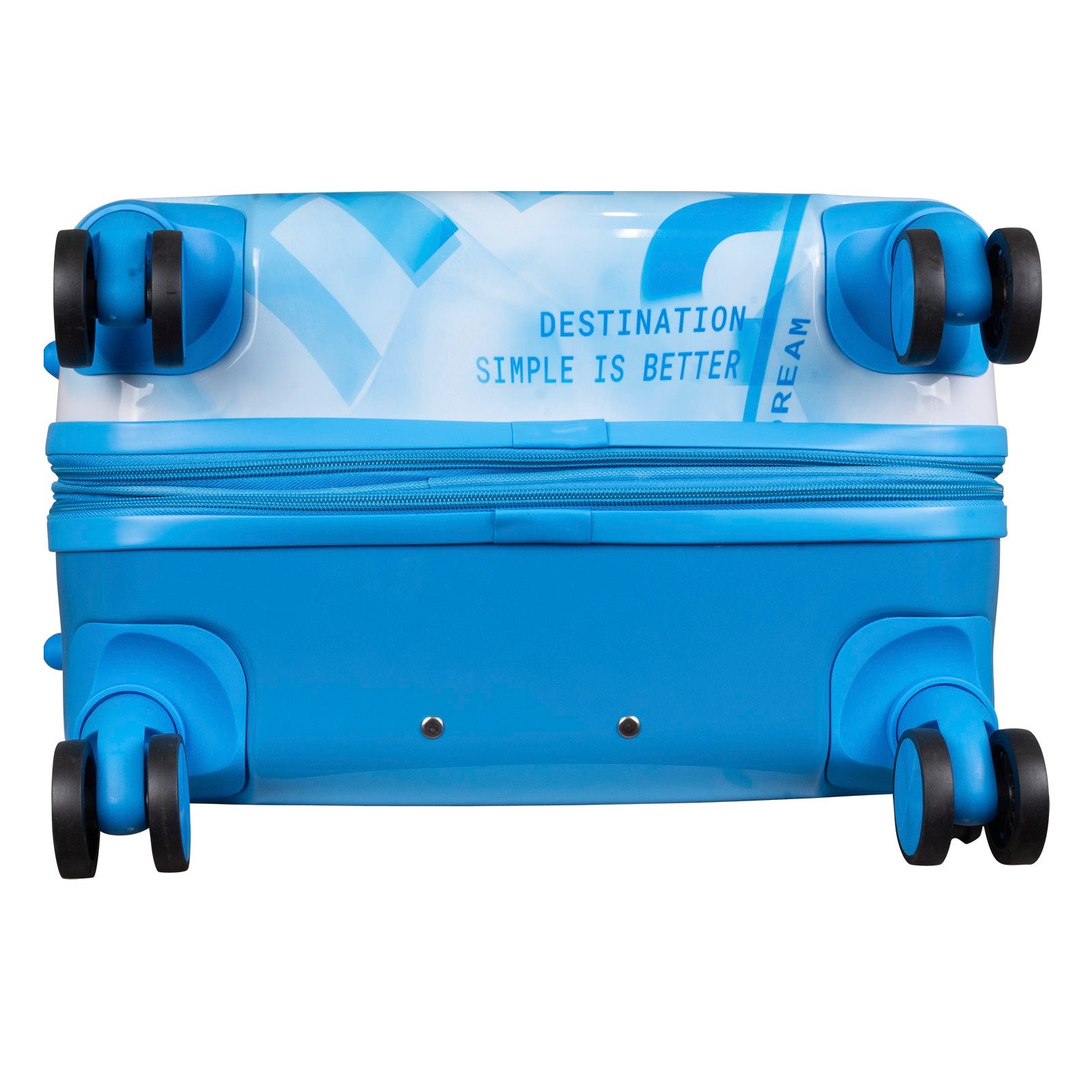 Juego de 3 Maletas Rígidas Verona Graffiti Azul y Blanco LOOFTYS