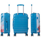 Juego de 3 Maletas Rígidas Verona Graffiti Azul y Rosa LOOFTYS