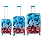 Juego de 3 Maletas Rígidas Verona Graffiti Azul y Rosa LOOFTYS