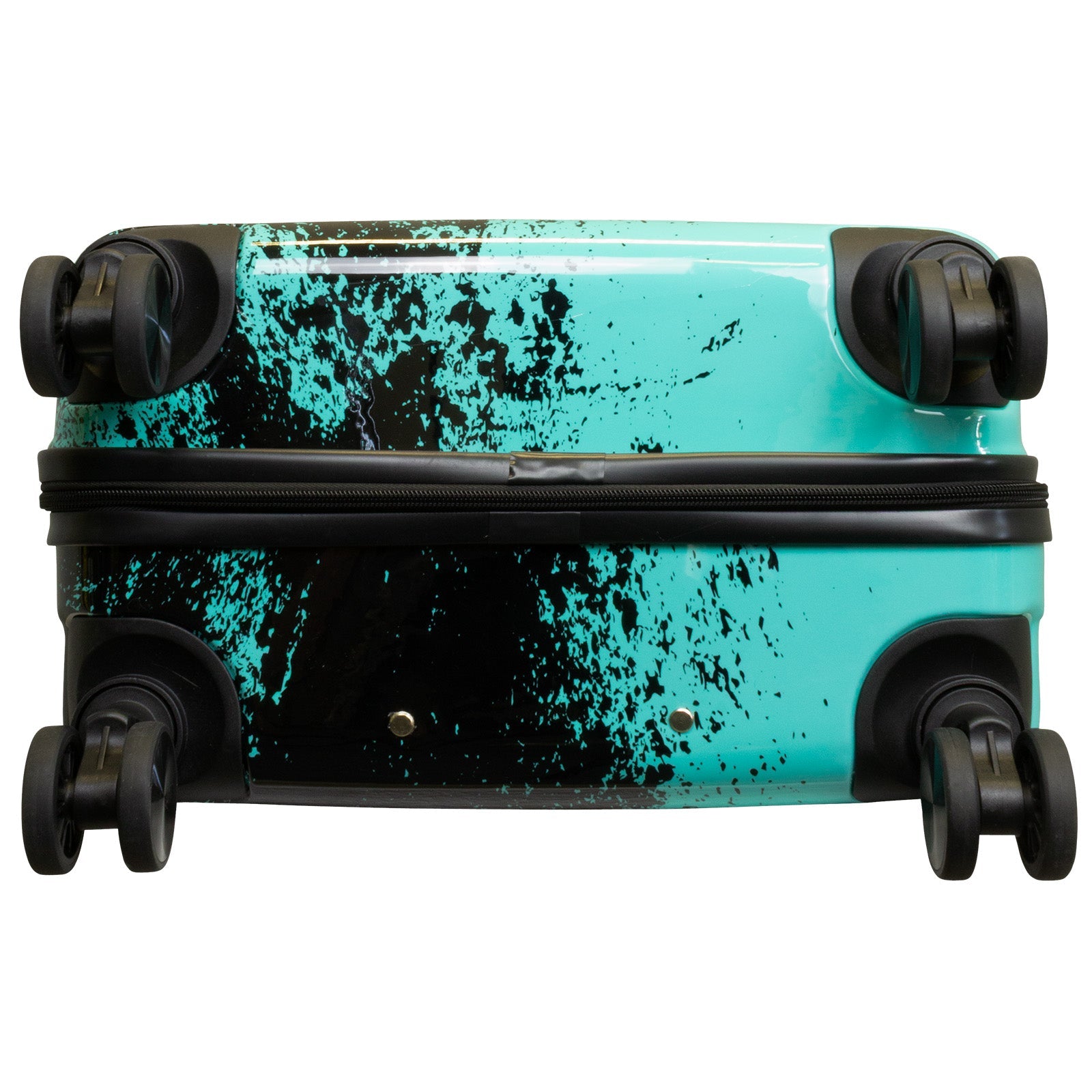 Juego de 3 Maletas Rígidas Sierra Graffiti Negro y Turquesa LOOFTYS