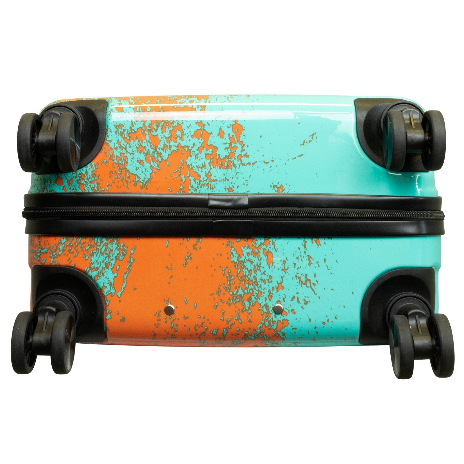 Juego de 3 Maletas Rígidas Sierra Graffiti Turquesa y Naranja LOOFTYS