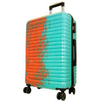 Juego de 3 Maletas Rígidas Sierra Graffiti Turquesa y Naranja LOOFTYS