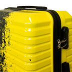 Juego de 3 Maletas Rígidas Sierra Graffiti Amarillo y Negro LOOFTYS