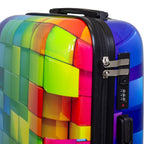 Juego de 3 Maletas Rígidas Mosaik Multicolor 3D 360° ABS & Policarbonato LOOFTYS
