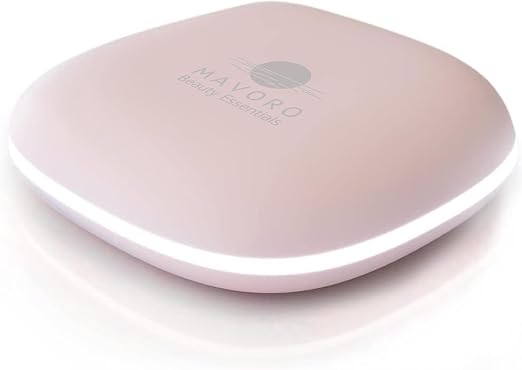 Espejo de Maquillaje de Viaje LED Recargable USB-C