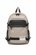 Mochila Tela Casual Kaki y Negro - Looftys