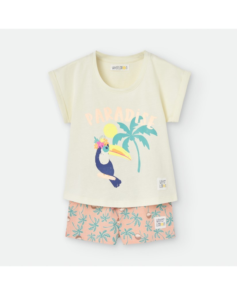 Pijama Niña Manga Corta Paradise