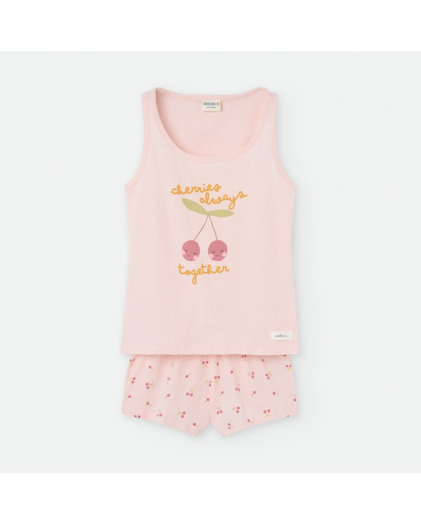 Pijama sin Mangas Mujer Cherries Always Together (imagen 2)