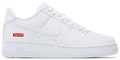 Nike Air Force 1 Low Supreme White vista lateral