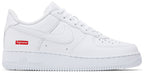 Nike Air Force 1 Low Supreme White vista lateral