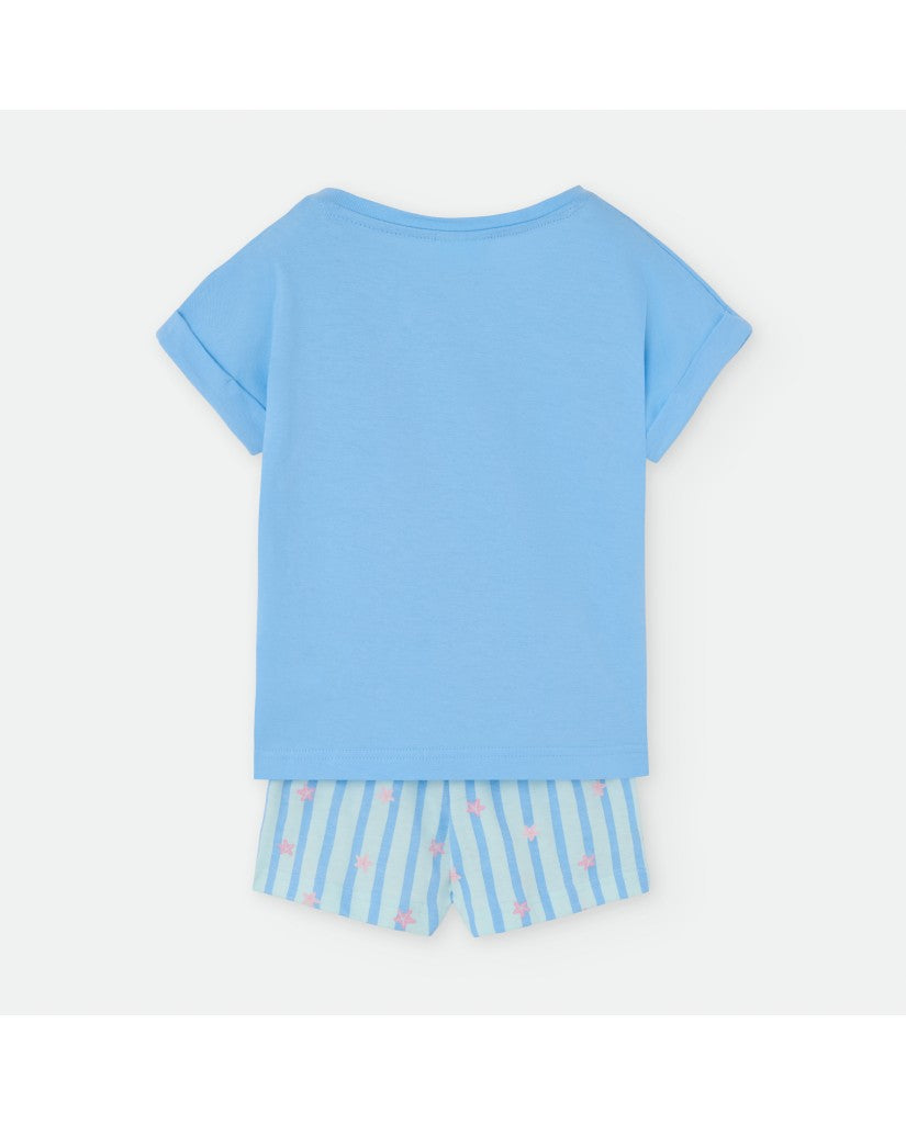 Pijama Manga Corta Niña Seashells