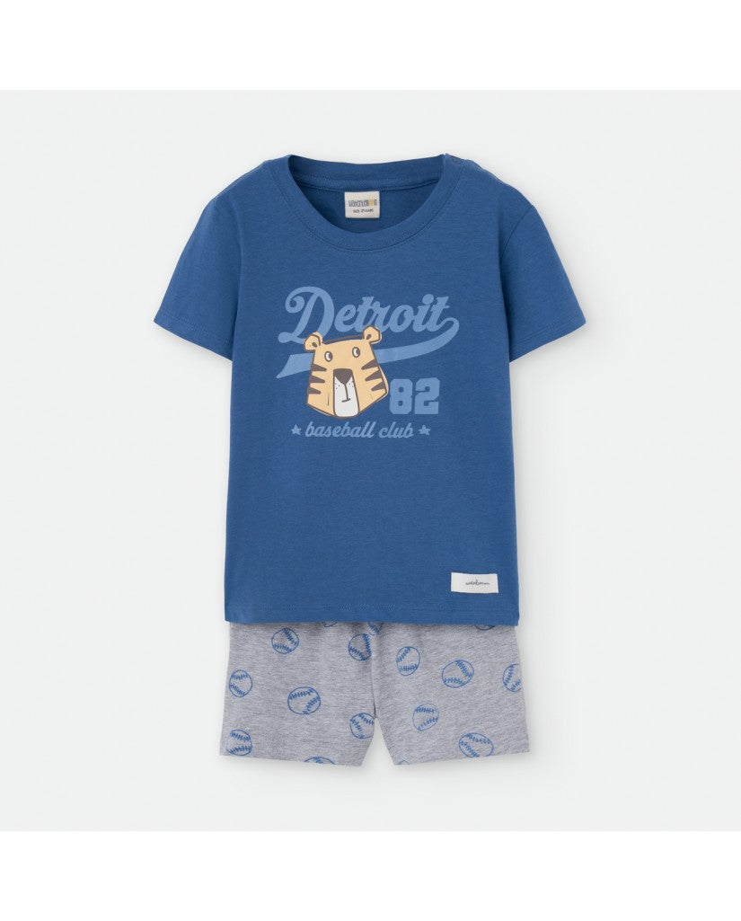 Pijama Manga Corta Niño Detroit 82 Baseball (imagen 2)
