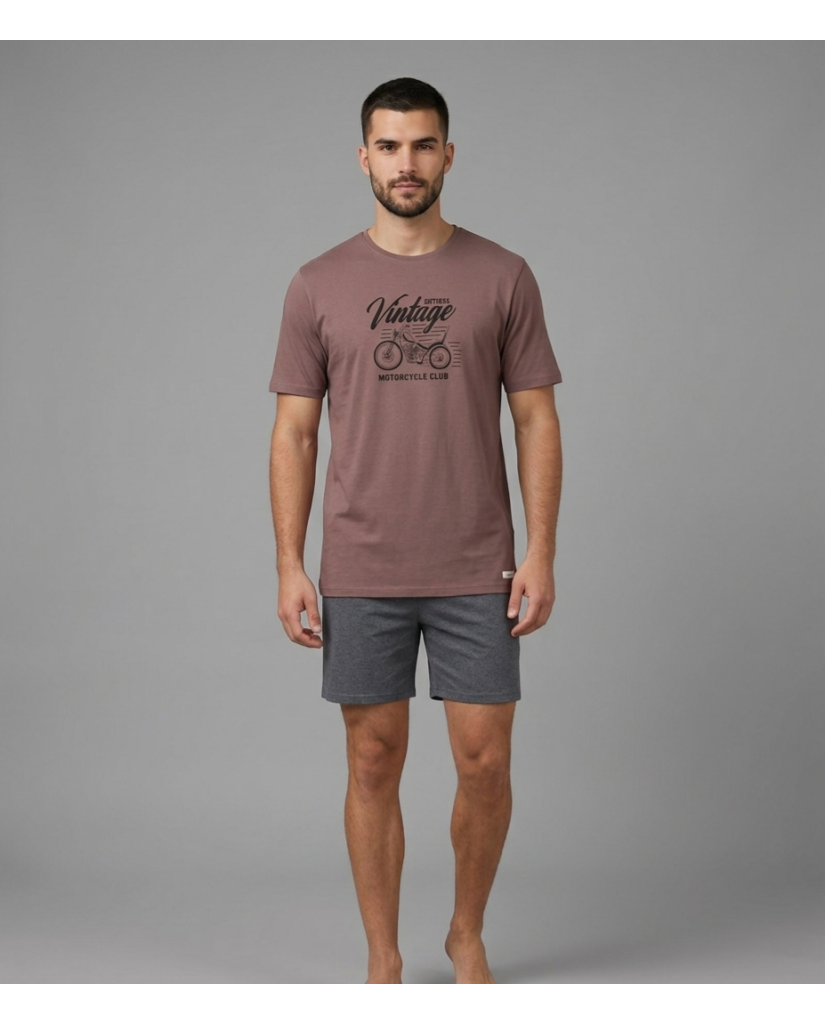 Pijama Manga Corta Hombre