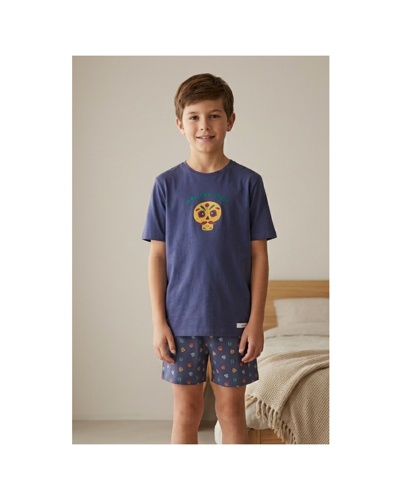 Pijama Manga Corta Niño Mexican Style (imagen 5)