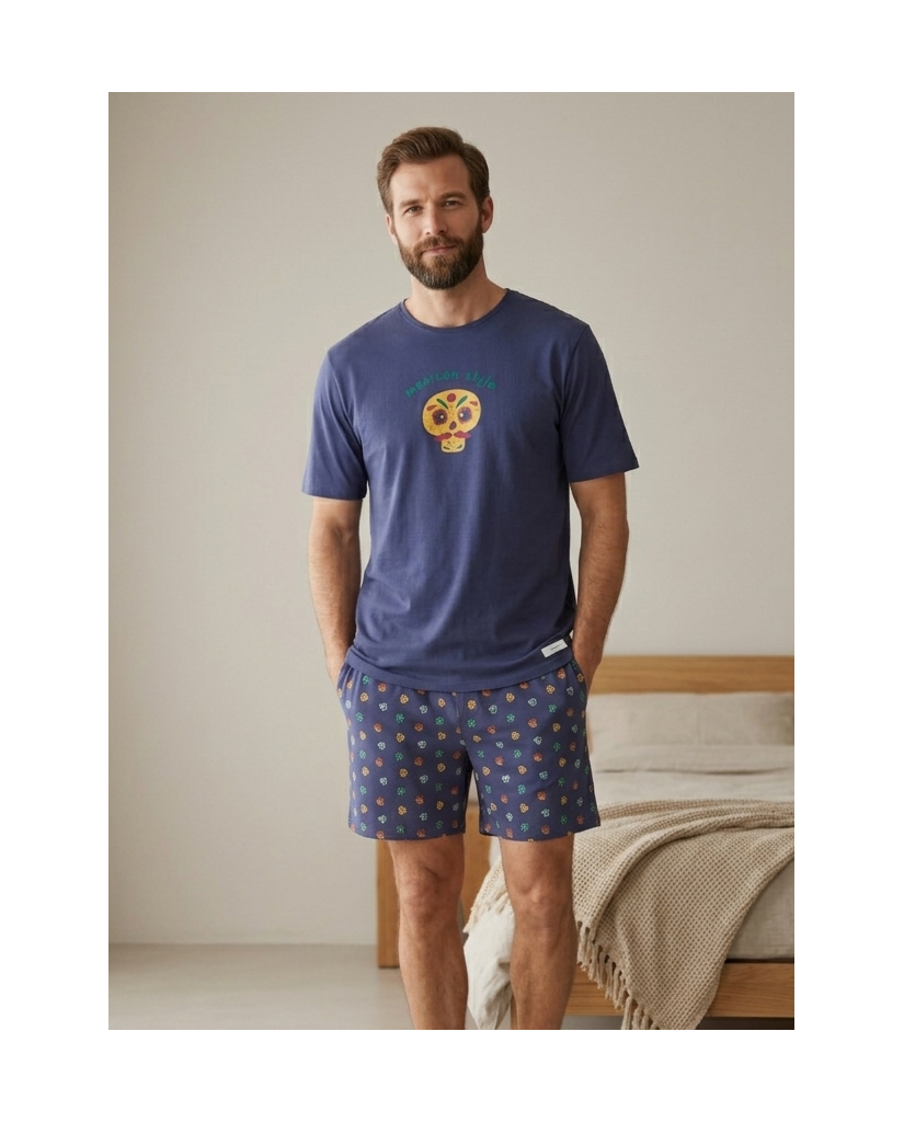 Pijama Manga Corta Hombre Mexican Style (imagen 5)