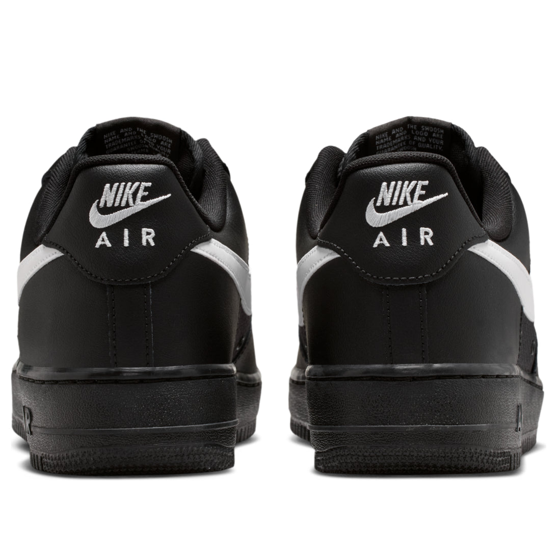 Nike Air Force 1 Low Ripstop Negro Blanco - suela
