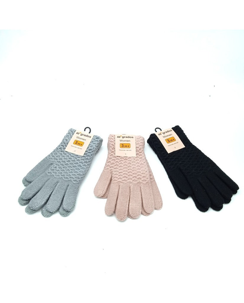 Guantes con Relieve Mujer
