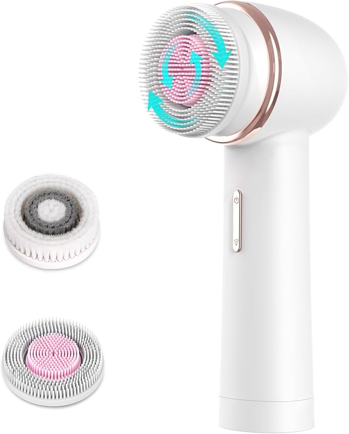 Cepillo Limpiador Facial Eléctrico Recargable 2 en 1