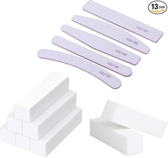 Set de 13 Piezas Pulidores y Limas de Uñas