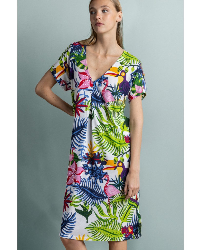 Vestido Camisón Mujer Exotic Parrot