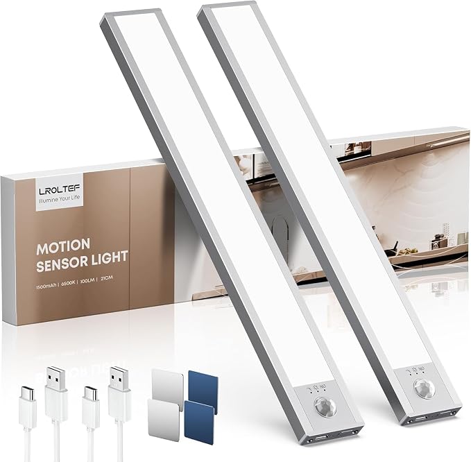 Luz LED para Armario con Sensor de Movimiento Recargable