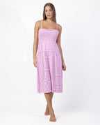Vestido Camisón Tirantes Smock Vichy Mood e (imagen 5)