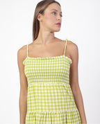 Vestido Camisón Tirantes Smock Vichy Mood e (imagen 3)