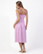 Vestido Camisón Tirantes Smock Vichy Mood e (imagen 6)