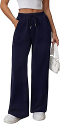 Pantalón Ancho de Algodón con Cintura Elástica y Cordón